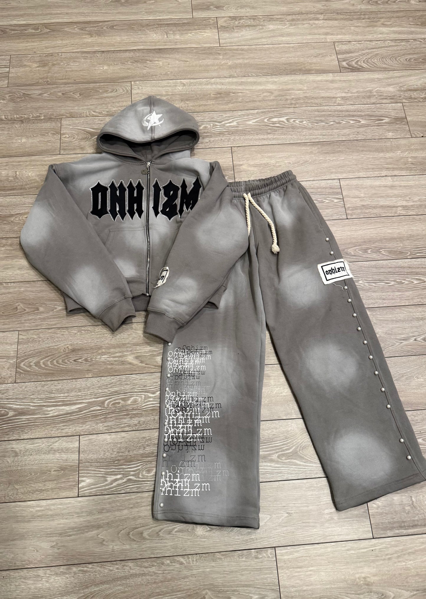 ONHIZM Grey Full Outfit (Jacket+Sweatpants)