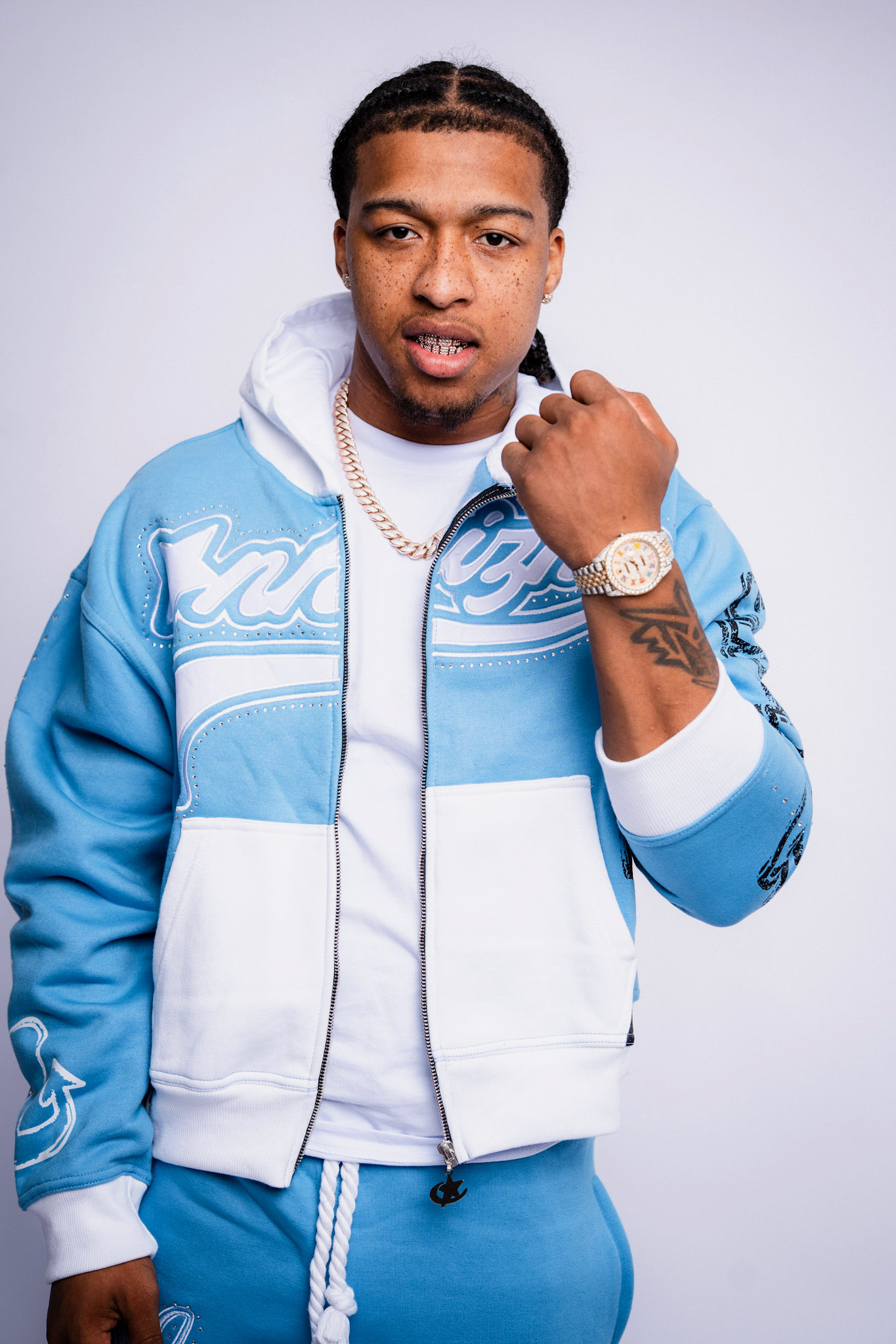 ONHIZM Baby Blue Sweatsuit